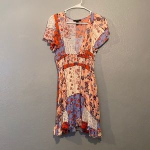 Printed Mini Dress